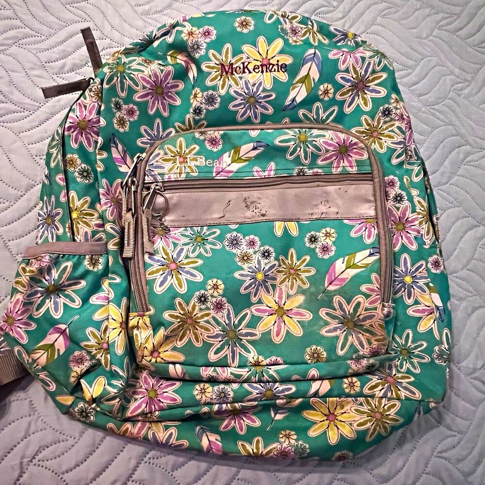 McKenzie Girls L.L.Bean Lazy Daisy 24L Bookbag (flaw on strap clasp)